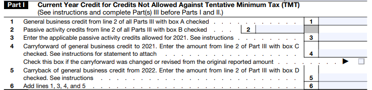 IRS Form 3800