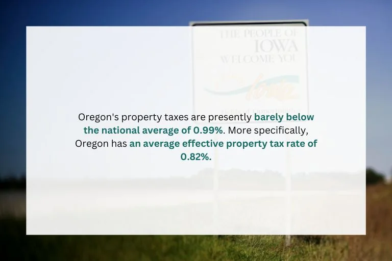 Graph showing Oregon property tax rates by county